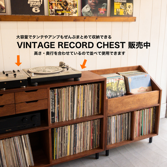 DIG THE RECORD SHELF  レコード収納　本棚　マンガ　文庫本　ビンテージ　ミッドセンチュリー 16枚目の画像