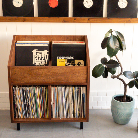 DIG THE RECORD SHELF  レコード収納　本棚　マンガ　文庫本　ビンテージ　ミッドセンチュリー 7枚目の画像
