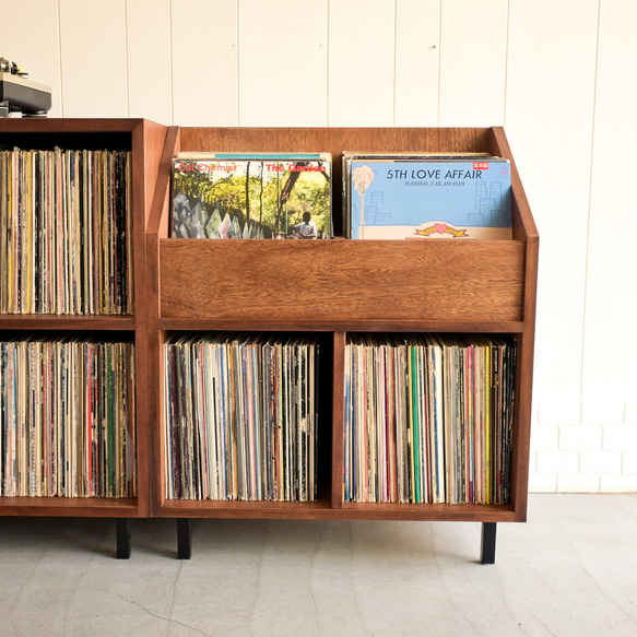 DIG THE RECORD SHELF  レコード収納　本棚　マンガ　文庫本　ビンテージ　ミッドセンチュリー 3枚目の画像