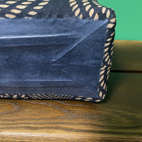 一閑張りバック/愛染/和紙/和柄/青系（IKK014） かごバッグ Jun 通販