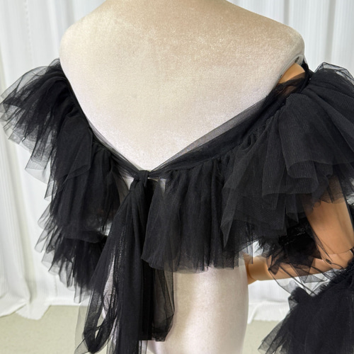 送料無料！ドレスアレンジ用トップスのみ ボレロ ソフトチュール  