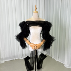 送料無料！ドレスアレンジ用トップスのみ ボレロ ソフトチュール  