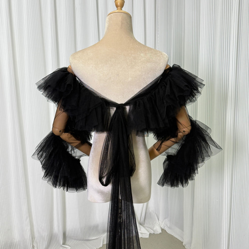 送料無料！ドレスアレンジ用トップスのみ ボレロ ソフトチュール  