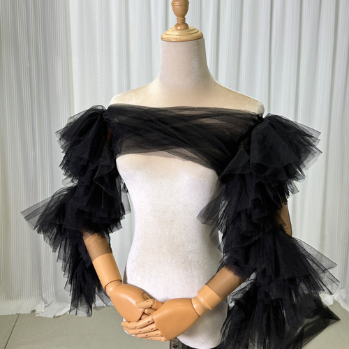 送料無料！ドレスアレンジ用トップスのみ ボレロ ソフトチュール  