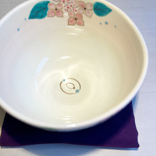 色絵 水玉紫陽花 抹茶茶碗 茶碗・めし碗 清香〜きよか〜 通販