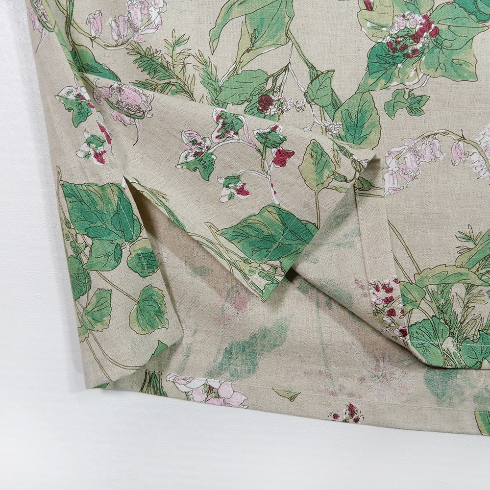 暑い夏にゆったり着られる！袖がリボンのハーフリネンブラウス ナチュラル【特集掲載】