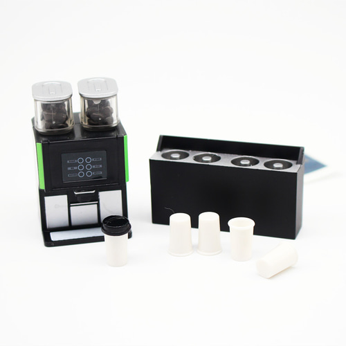 ドールハウス ミニチュア コーヒーメーカーセット コーヒーカップ4個