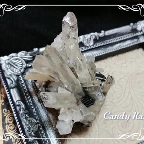 アイアンローズ(ヘマタイト)共生・水晶クラスター原石～Type.B