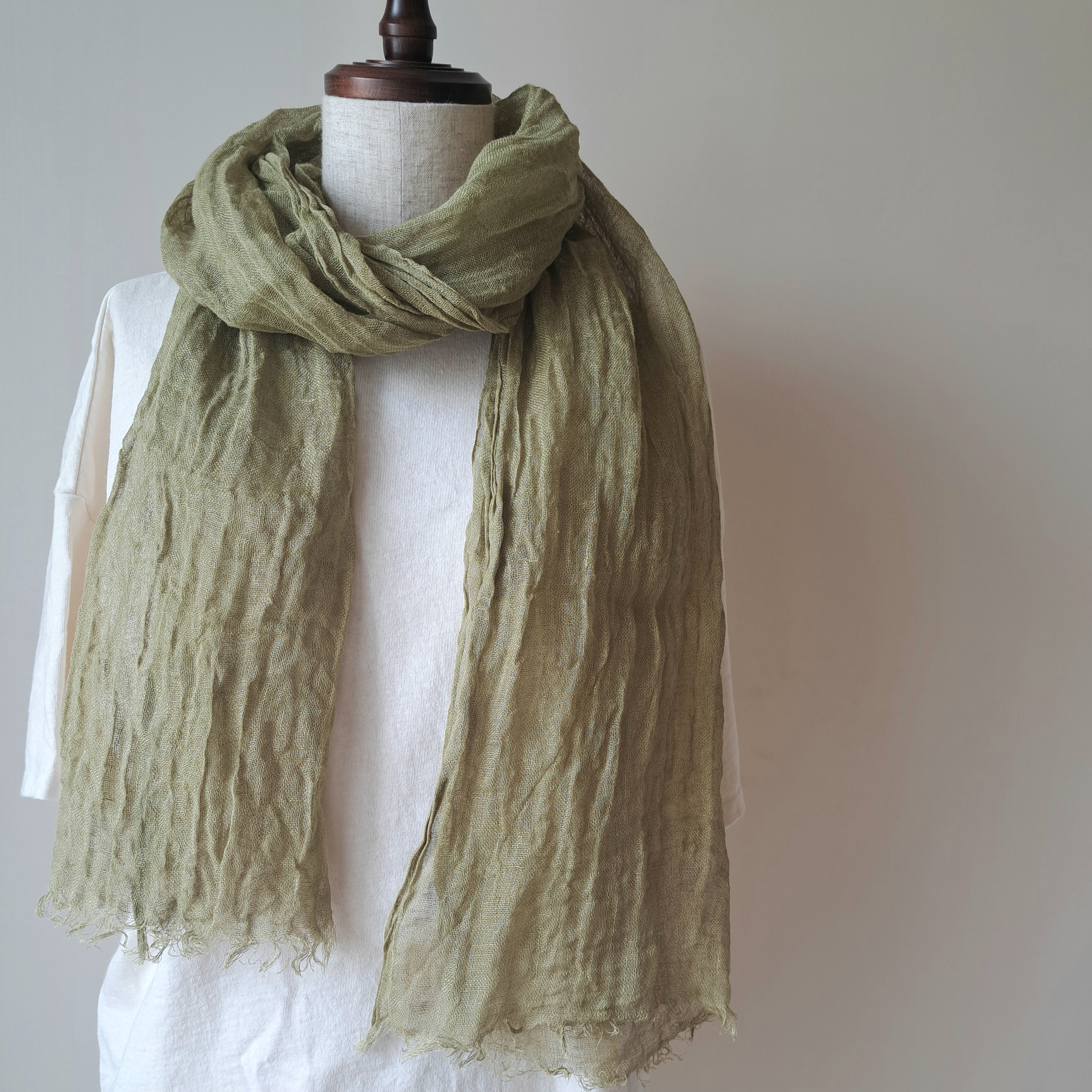 リネン100%軽やかストール