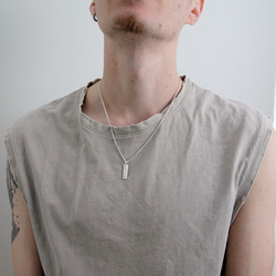 SV925 日付・時間を刻印する クロック シルバーネックレス 3枚目の画像