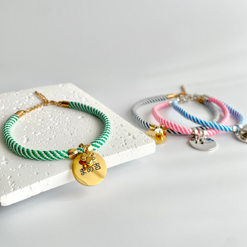 全4色】20mmの迷子札付 柔らかコードを使用した犬用チョーカー リード