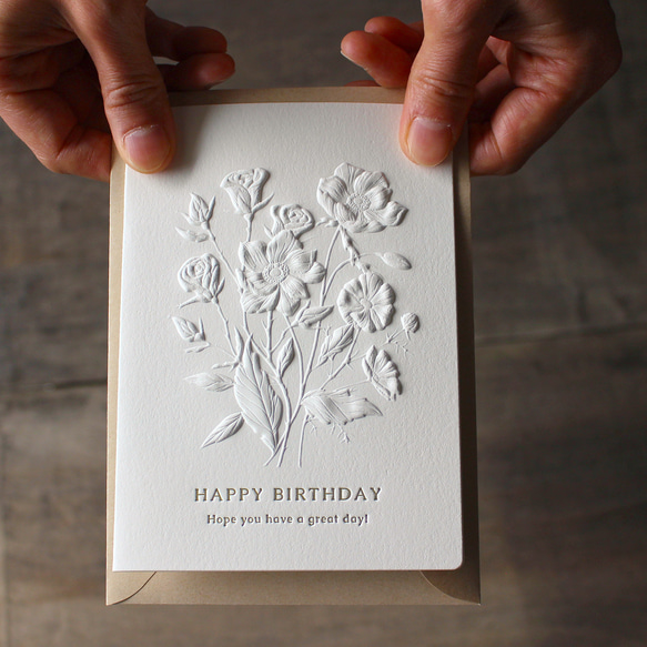 バースデーカード 【封筒・中紙付】 HAPPY BIRTHDAY 104×146mm 11枚目の画像