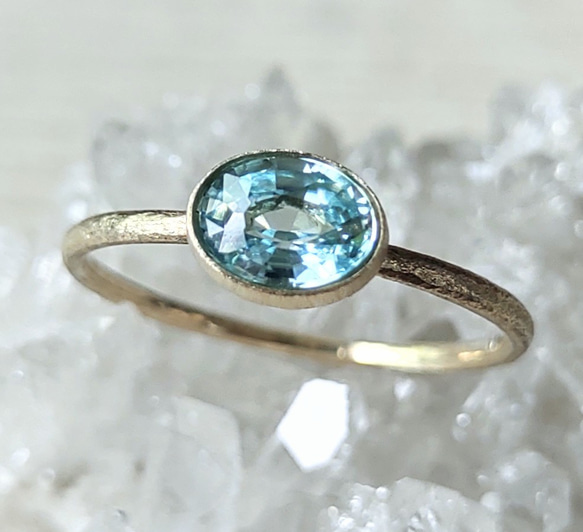 k 10ブルーダイヤ？Ring ブルーダイヤモンド(ラボグロウン) K18/K10/PTリング・トランジュS