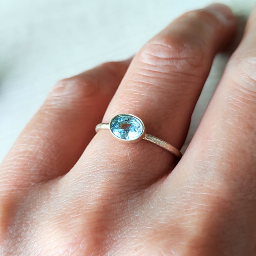 k 10ブルーダイヤ？Ring ブルーダイヤモンド(ラボグロウン) K18/K10/PTリング・トランジュS