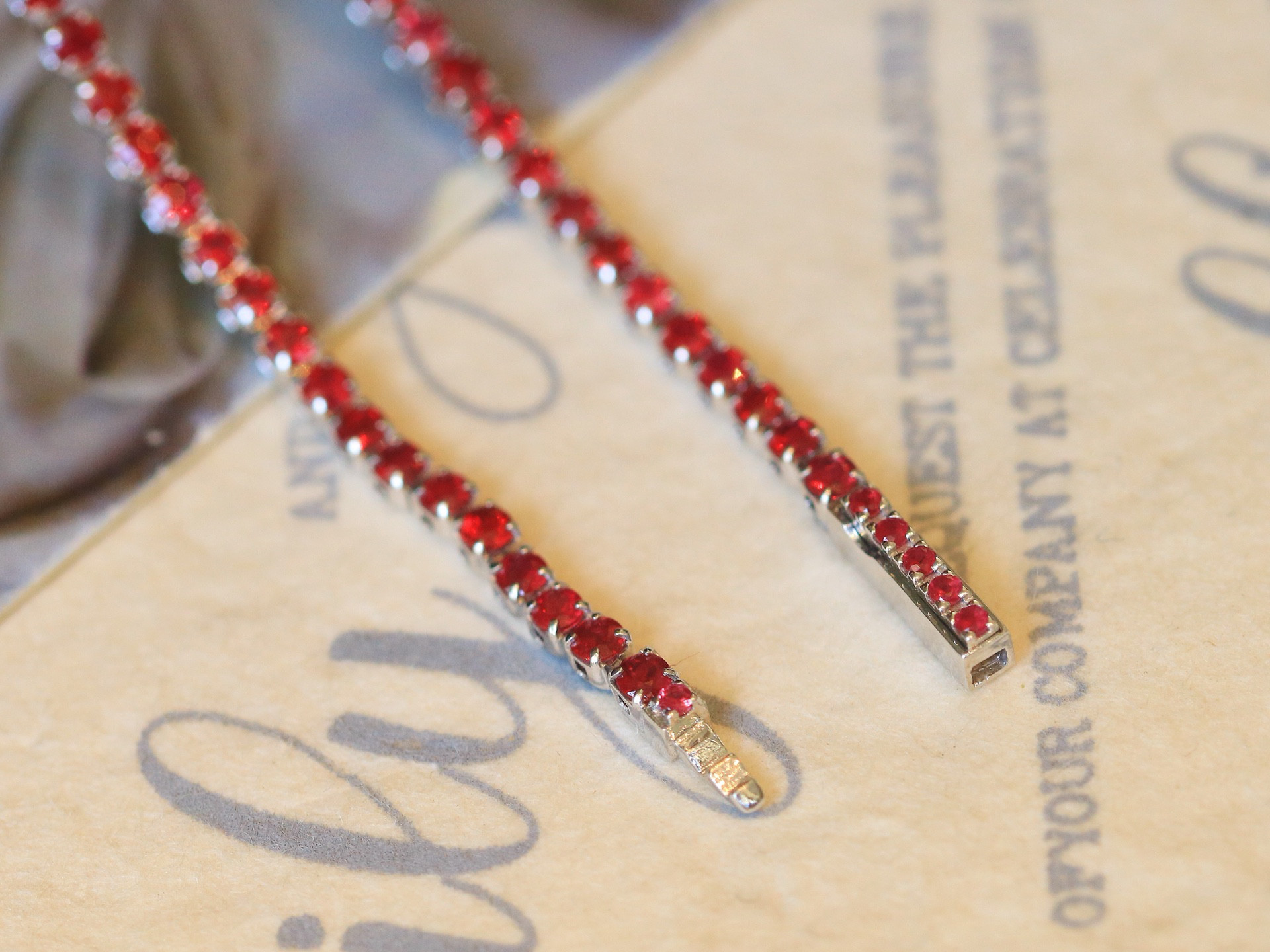 ルビーブレスレット2.58ct　k18　0702