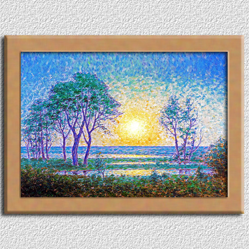 日没の風景画 A4 スウェーデンのアート 絵画 ARTE 通販 19359346