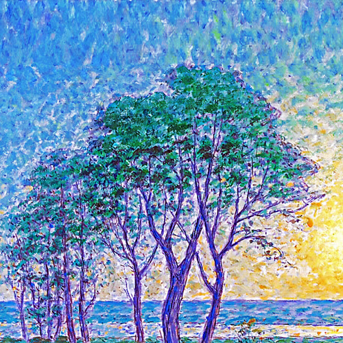 日没の風景画 A4 スウェーデンのアート 絵画 ARTE 通販 19359346