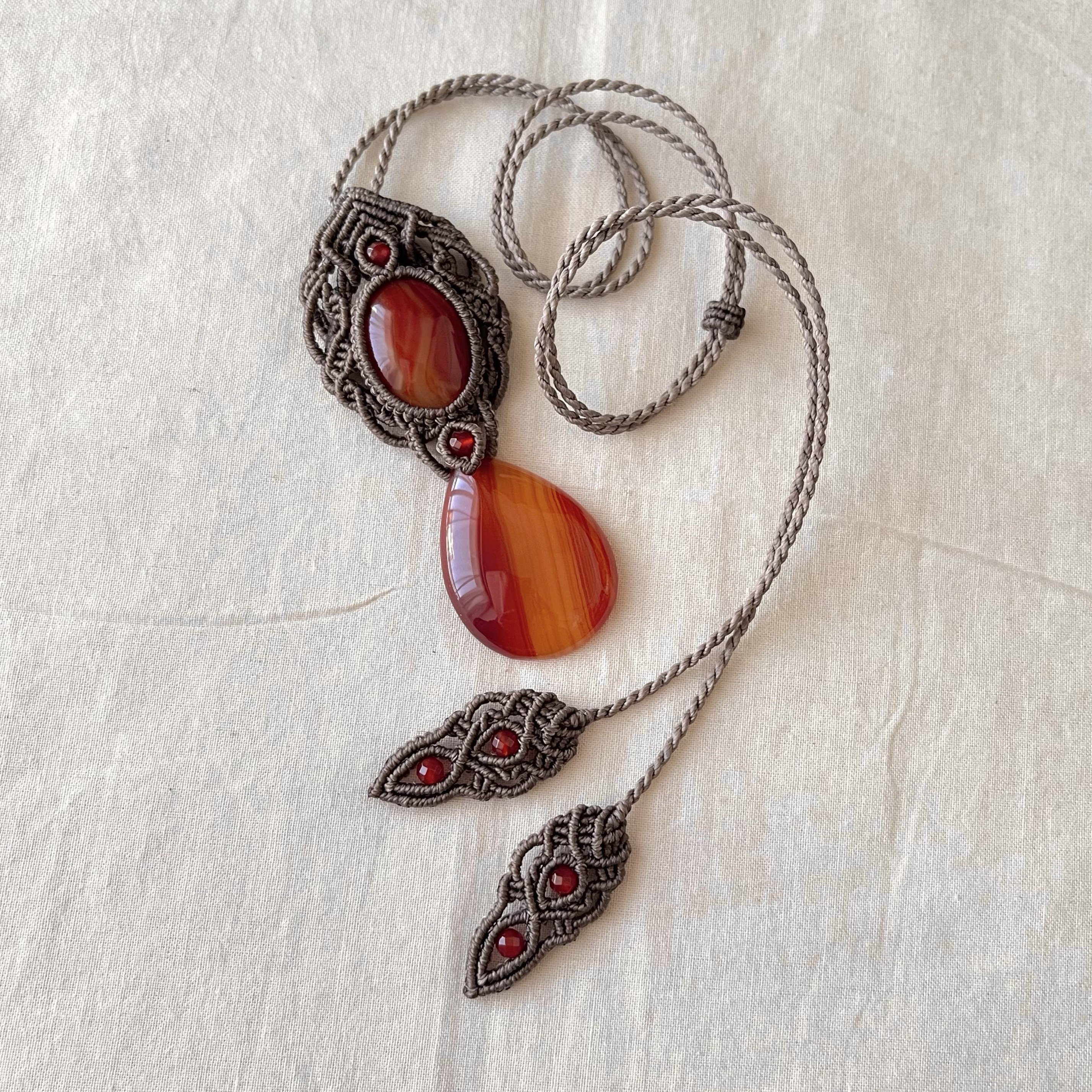 メノウのペンダント　　（PEー592）