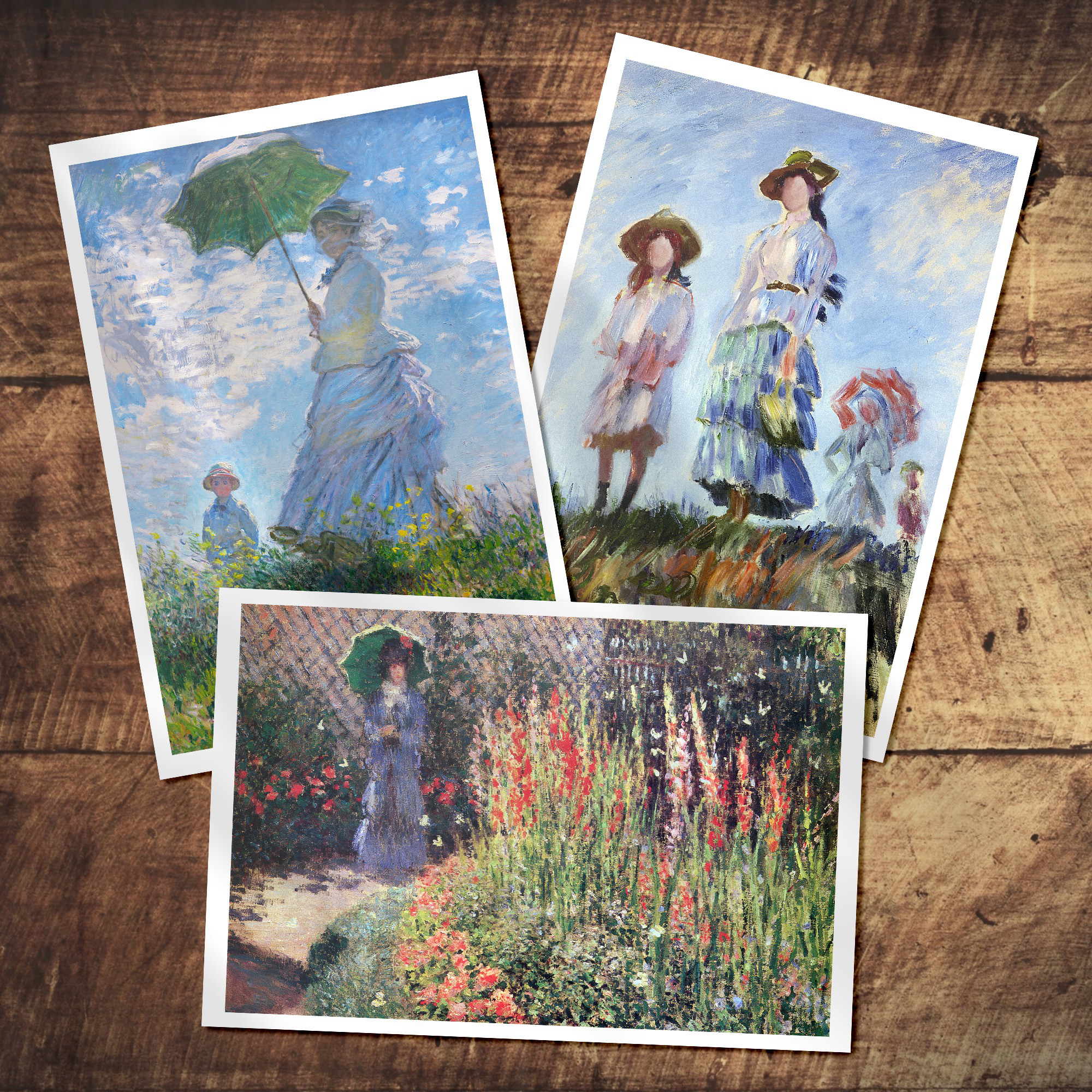 福袋・半額ポスター - クリーニング屋さん専用の通 モネ『ポストカード｜人物画②』（12枚セット） 絵画 〜ART カード・カードストック