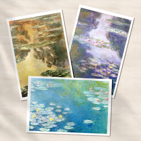 【美品】モネ展　画集　ポストカード付き　クロード・モネ　睡蓮 モネ『ポストカード｜睡蓮.1』（16枚セット） 絵画 〜ART❖MUSEUM