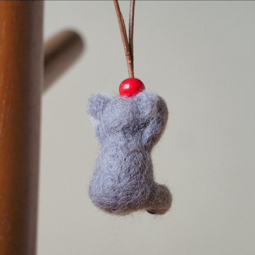 受注制作】ストラップ／コアラ 羊毛フェルト hatotoco 通販