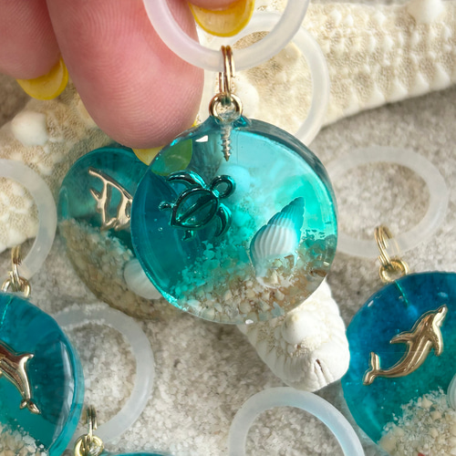 レジン おてて付きキョロサバちゃんたちのアンブレラマーカー☺︎他１点 レジン おてて付きキョロサバちゃんたちのアンブレラマーカー