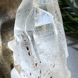 虹入り✨ キャルコパイライト（黄銅鉱）内包 クリスタル 水晶 ポイント