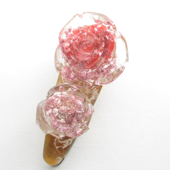 ベルサイユクォーツの薔薇よりもベルリンの薔薇を愛でてみたいとふと思いました♪<創作ヘアクリップ>HC106 3枚目の画像