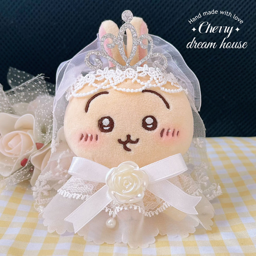 ぬい服 ドレス 肩掛け ショルダー 15cm~17cm①白 ねこ ピンク 990b6691402c873c5a63418e3b11ec