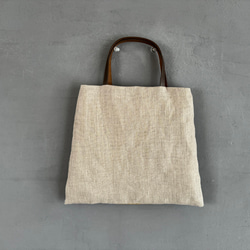【SALE】【一点のみ】【即納】ウィリアムモリス　ピンパネル　ミニトートバック麻 3枚目の画像