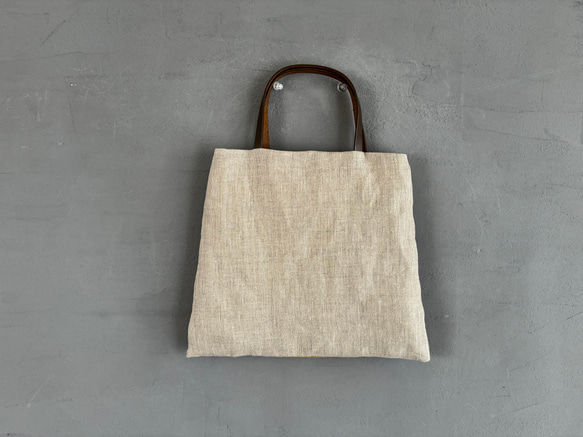 【SALE】【一点のみ】【即納】ウィリアムモリス　ピンパネル　ミニトートバック麻 3枚目の画像
