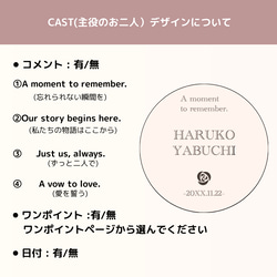 SHOPオープン記念特価【１つで３役！】　席札・コースター・プチギフトにどうぞ　結婚式•披露宴・パーティ・イベント　 7枚目の画像