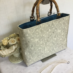 花ぷらら・ハンドメイド・大島紬・大きめ・トートバッグ・165 6cf906790c0c43b429c982523678ac