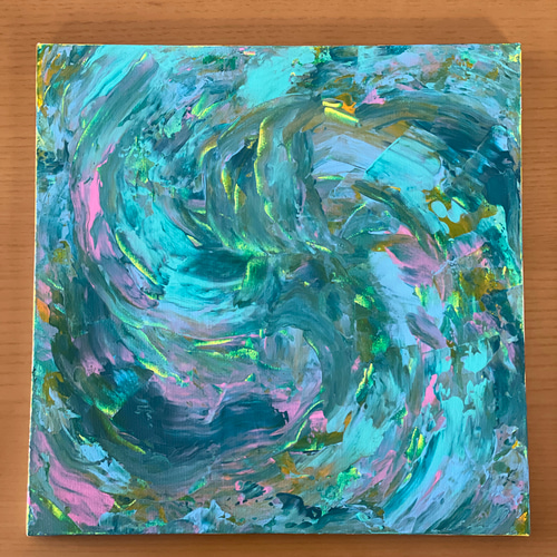 生命エネルギーアート 氣・プラーナ 絵画 レムリアンマーメイドNOZOMI