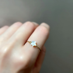 【for まさみ♫様】天然石　珍ハニカムオパール＆スイスブルートパーズ14kgf for まさみ♫様】天然石 珍ハニカムオパール＆スイスブルー