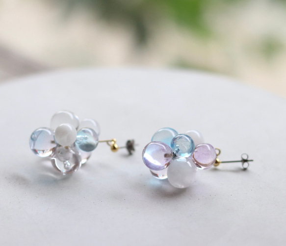 シャボン玉ピアス 3枚目の画像