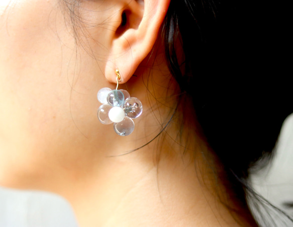 シャボン玉ピアス 10枚目の画像