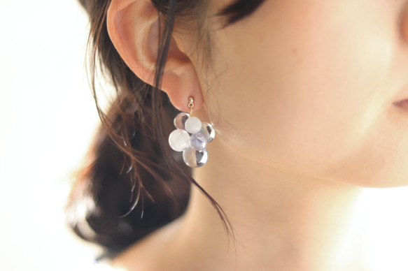 シャボン玉ピアス 1枚目の画像