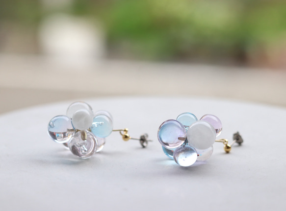 シャボン玉ピアス 15枚目の画像