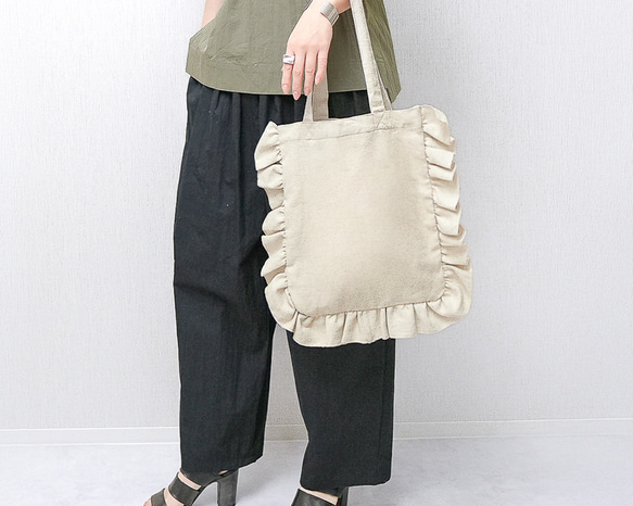 ✿α様9/21⭕️vintage染め❗️ コットンリネンの大きなcollageトート