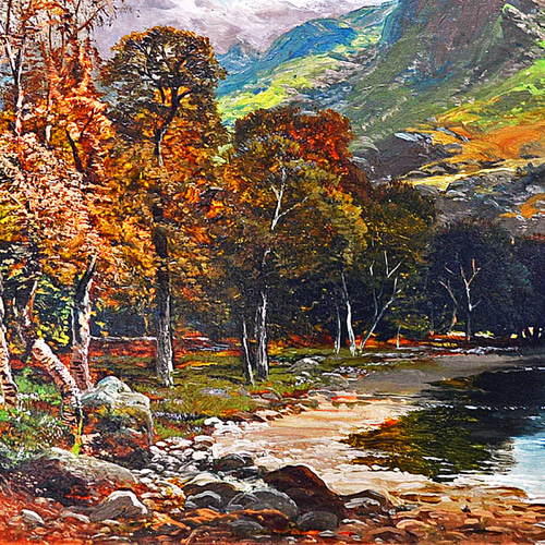 ブランドバッグ 人気ランキング2025 A4 秋の風景画 イギリスのアート 19361591 通販 ARTE 絵画 絵画