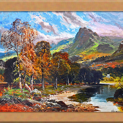 秋の風景画 A4 イギリスのアート 絵画 ARTE 通販 19361591