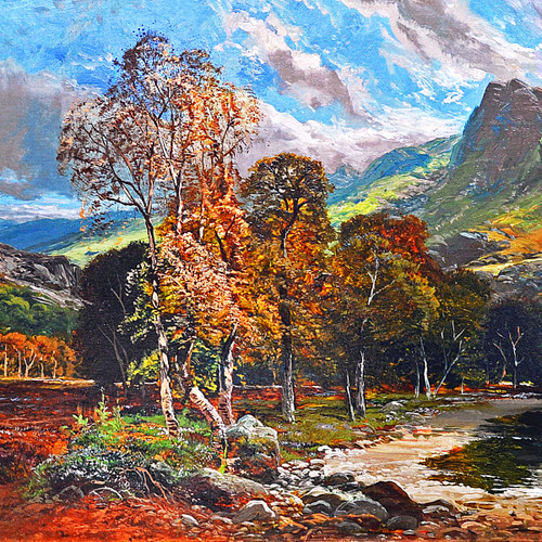 秋の風景画 A4 イギリスのアート 絵画 ARTE 通販 19361591