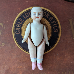 ドイツアンティーク ビスクドール ミニョネット 10cm その他人形