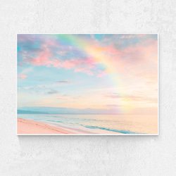 砂浜！海！綺麗！A4サイズ◇送料無料◇可愛いインテリアポスター 写真