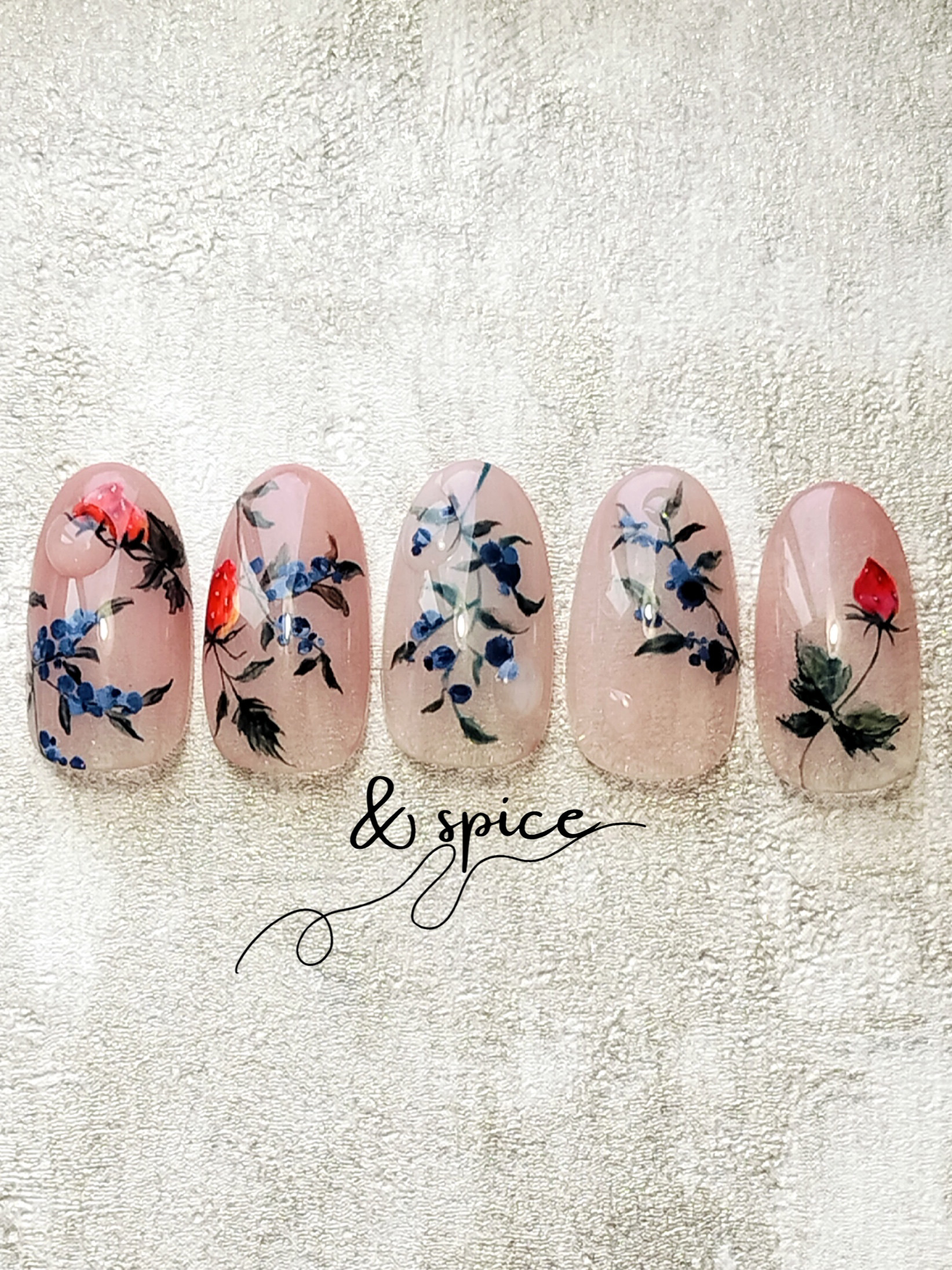 007／fruits 絵画ネイル 果物ネイル ネイルチップ