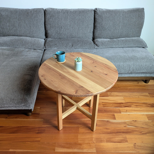 natural round table 】ソファテーブル/カフェテーブル/ダイニング