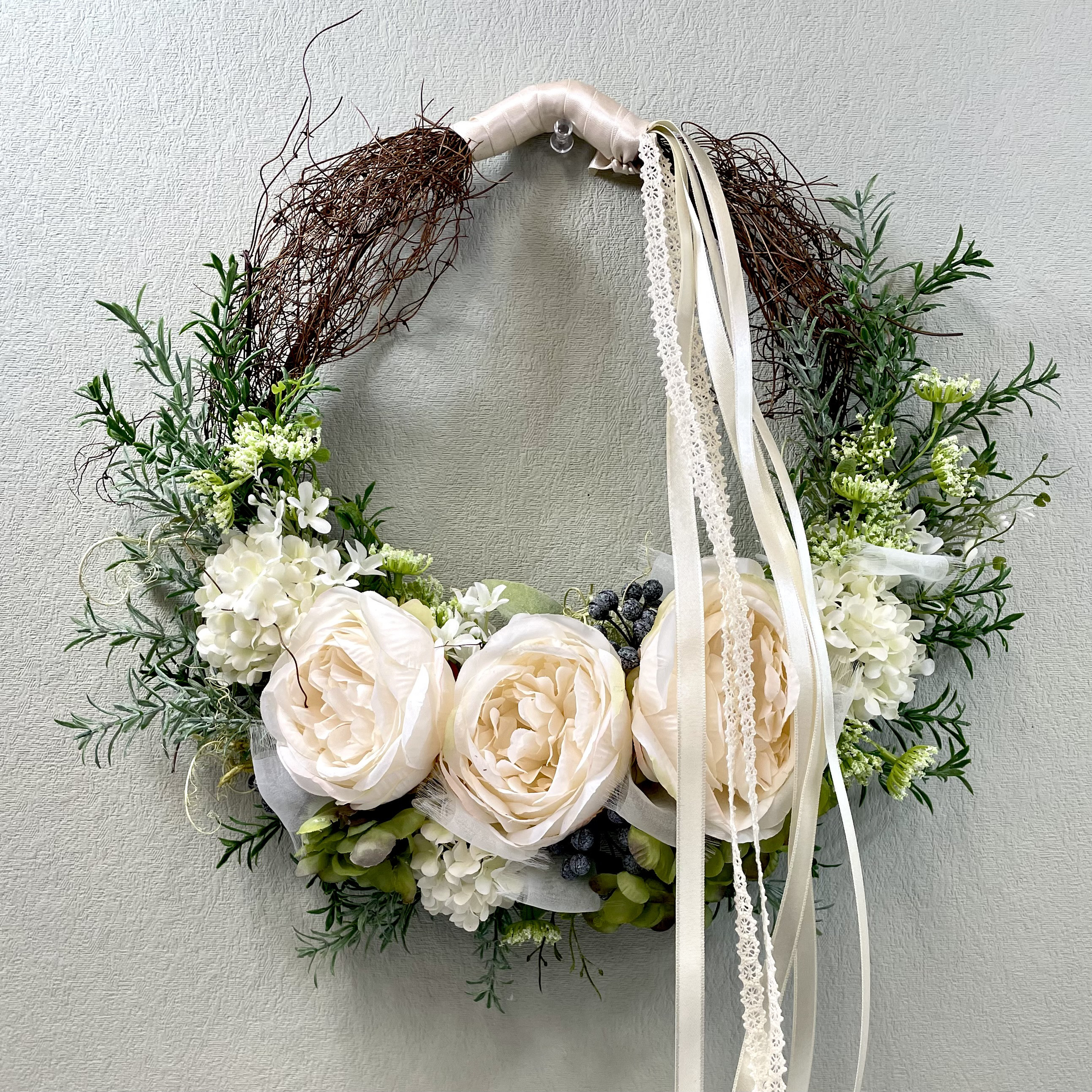 ❁Wedding Bouquet❁大輪ローズのリースブーケ【70523】