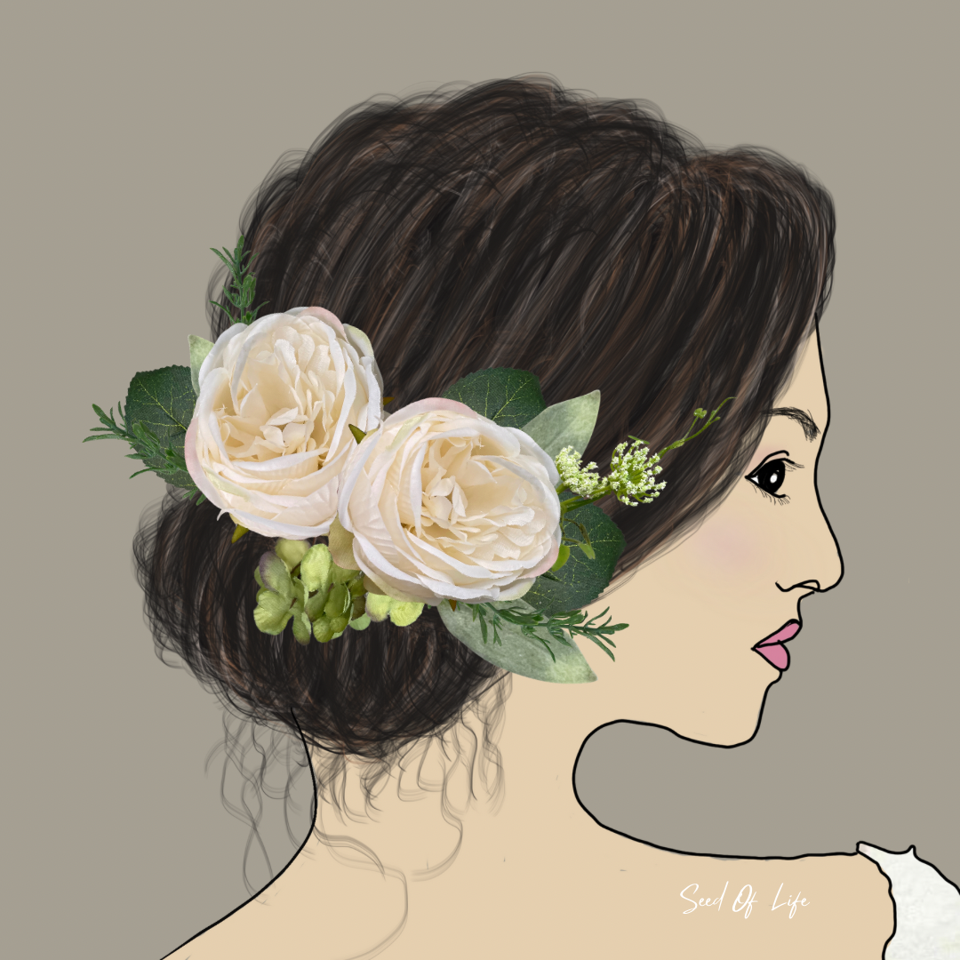 ❁Head Dress❁大輪ローズのヘッドドレス【70523-h】