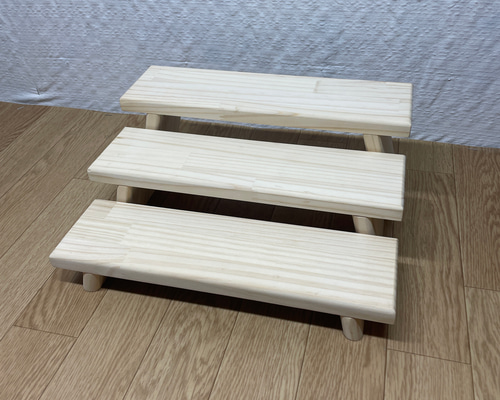 折りたたみ什器 横幅35cm 3点セット】刻印サービス/ディスプレイ台